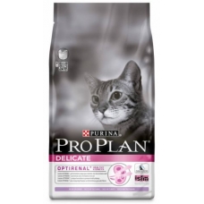 Корм сухой для кошек с чуствительным пищеварением Pro Plan Delicate с индейкой  1,5 кг.